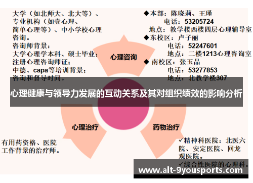 心理健康与领导力发展的互动关系及其对组织绩效的影响分析